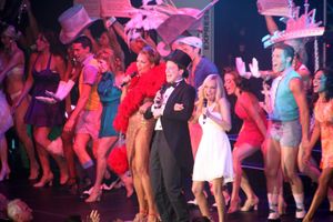 Vanessa Williams, Euan Morton and Kristin Chenoweth with The Best Game in Town Perfor Photo