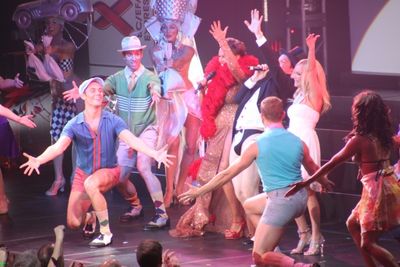 Vanessa Williams, Euan Morton and Kristin Chenoweth with The Best Game in Town Perfor Photo