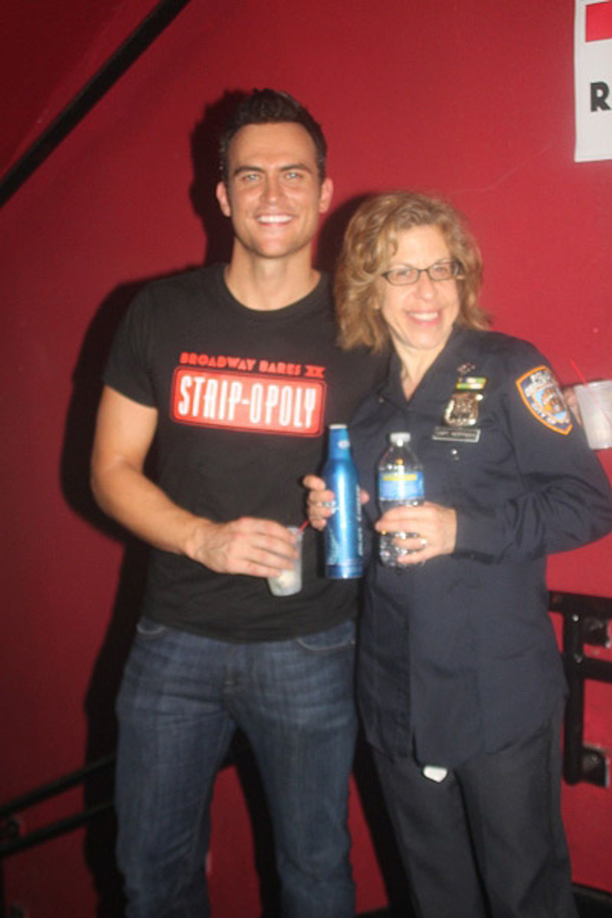 Cheyenne Jackson and Jackie Hoffman at 