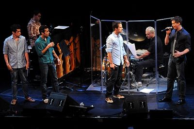 Preston Sadleir, Xavier Cano, Curtis Holbrook & Andrew Rannells Photo