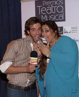 Nuestro presentador Sergio Sansegundo y Eva Diago @ BroadwayWorld Nuestro presentador Sergio Sansegundo y Eva Diago Photo