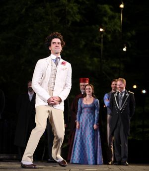 Hamish Linklater, Heather Lind and Jesse Tyler Ferguson Photo