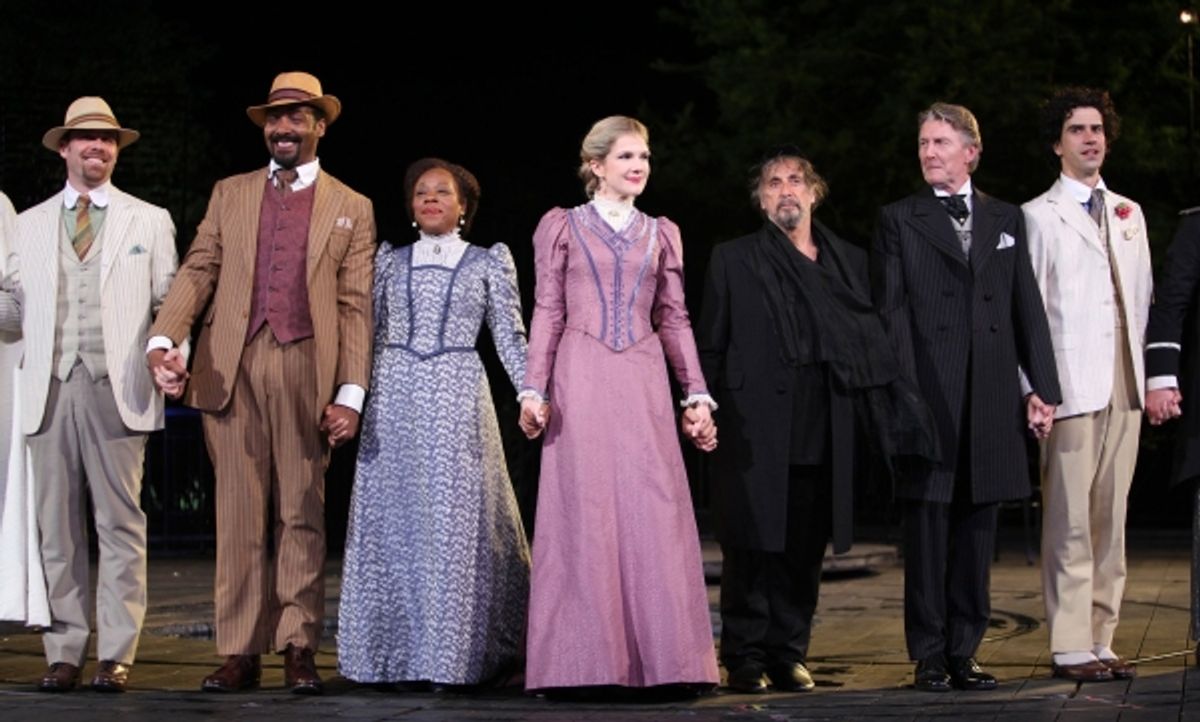 Jesse L. Martin, Lily Rabe and Al Pacino at 