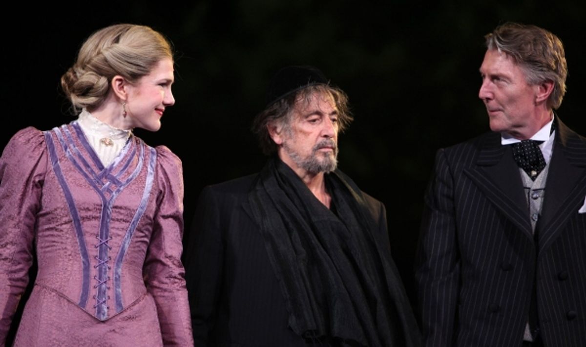 Lily Rabe, Al Pacino and Byron Jennings at 