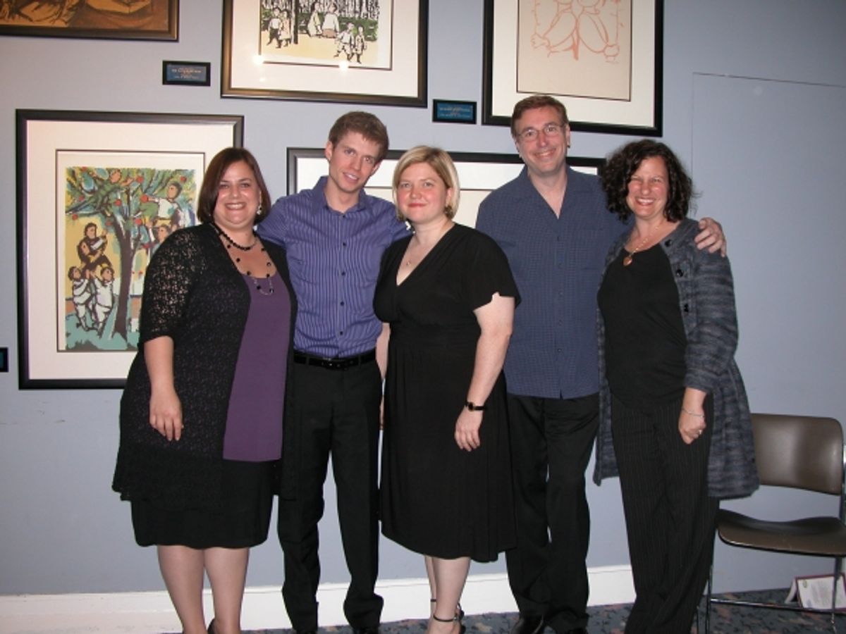 Don Pippin, Jason Graae, Debbie Gravitte and Nat Chandler with sponsors Dot & Ed Slade at 