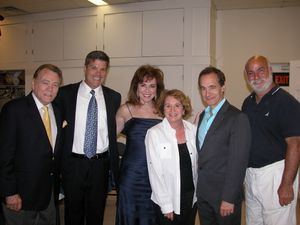 Don Pippin, Jason Graae, Debbie Gravitte and Nat Chandler with sponsors Dot & Ed Slad Photo