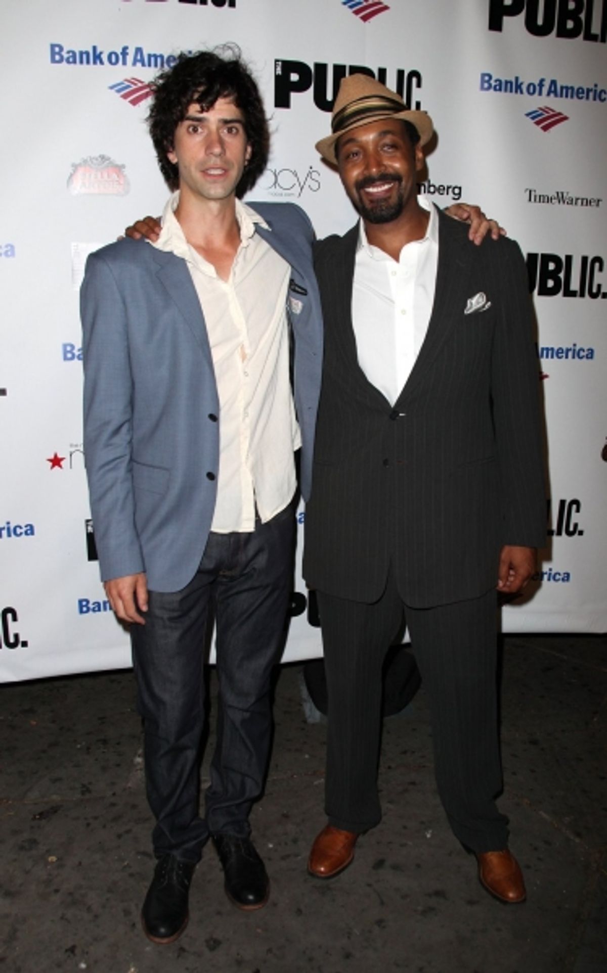 Hamish Linklater and Jesse L. Martin at 