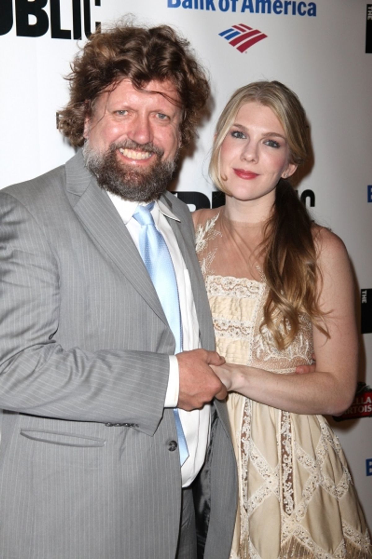 Oskar Eustis and Lily Rabe at 