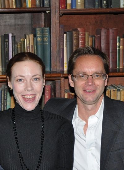 Veanee Cox and Michael Riedel Photo
