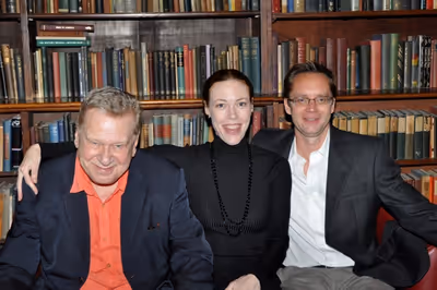 Brian Murray, Veanee Cox and Michael Riedel Photo