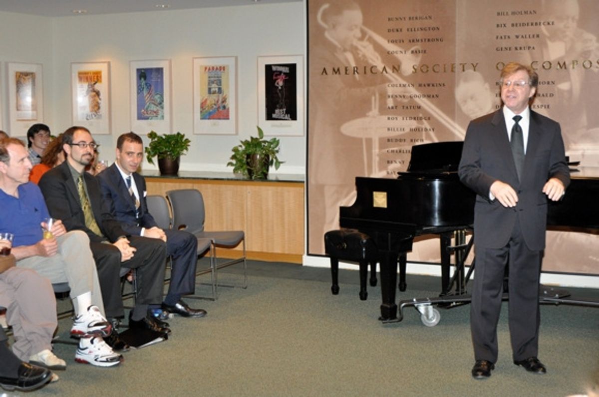 Maury Yeston, Peter Mills and Barry Wyner at 