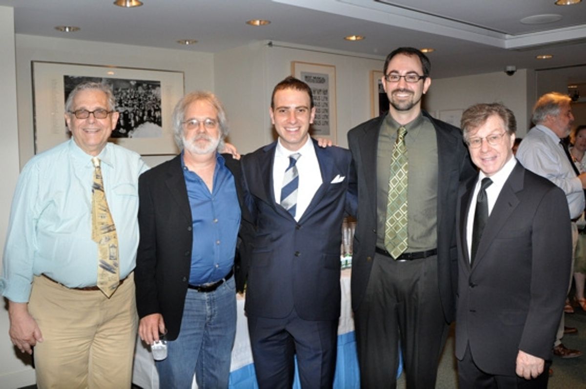 Richard Maltby, Jr., John Weidman, Barry Wyner, Peter Mills and Maury Yeston at 