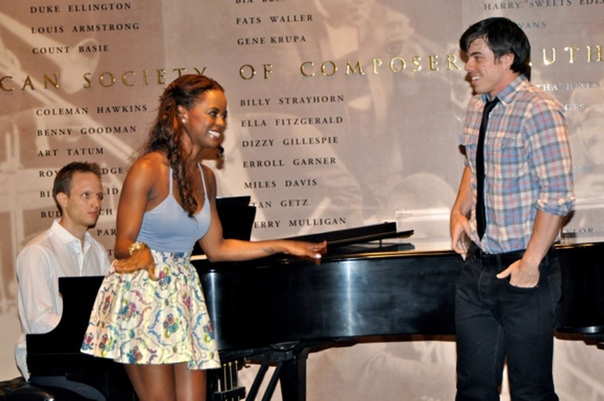 Aron Accurso, Krystal Joy Brown and David Hull at 