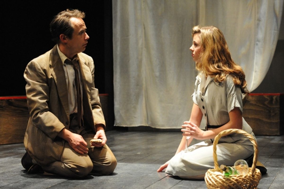 Alex Draper as Alan Turing (mathematician, WWII code-breaker and father of computer science) and Cassidy Boyd as Joan (TuringÃ¢â‚¬â„¢s Bletchley Park colleague and one time fiancÃ'Â©e) at 