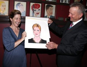 Edie Falco and Max Klimavicius Photo