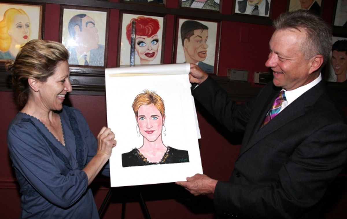 Edie Falco and Max Klimavicius at 