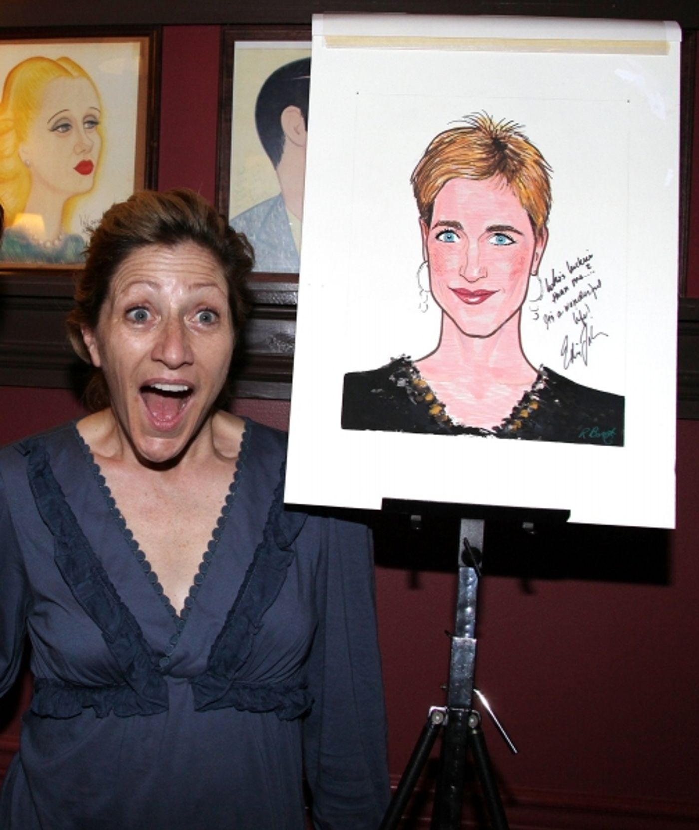 Photo Coverage: Edie Falco Receives Sardi's Caricature  Image