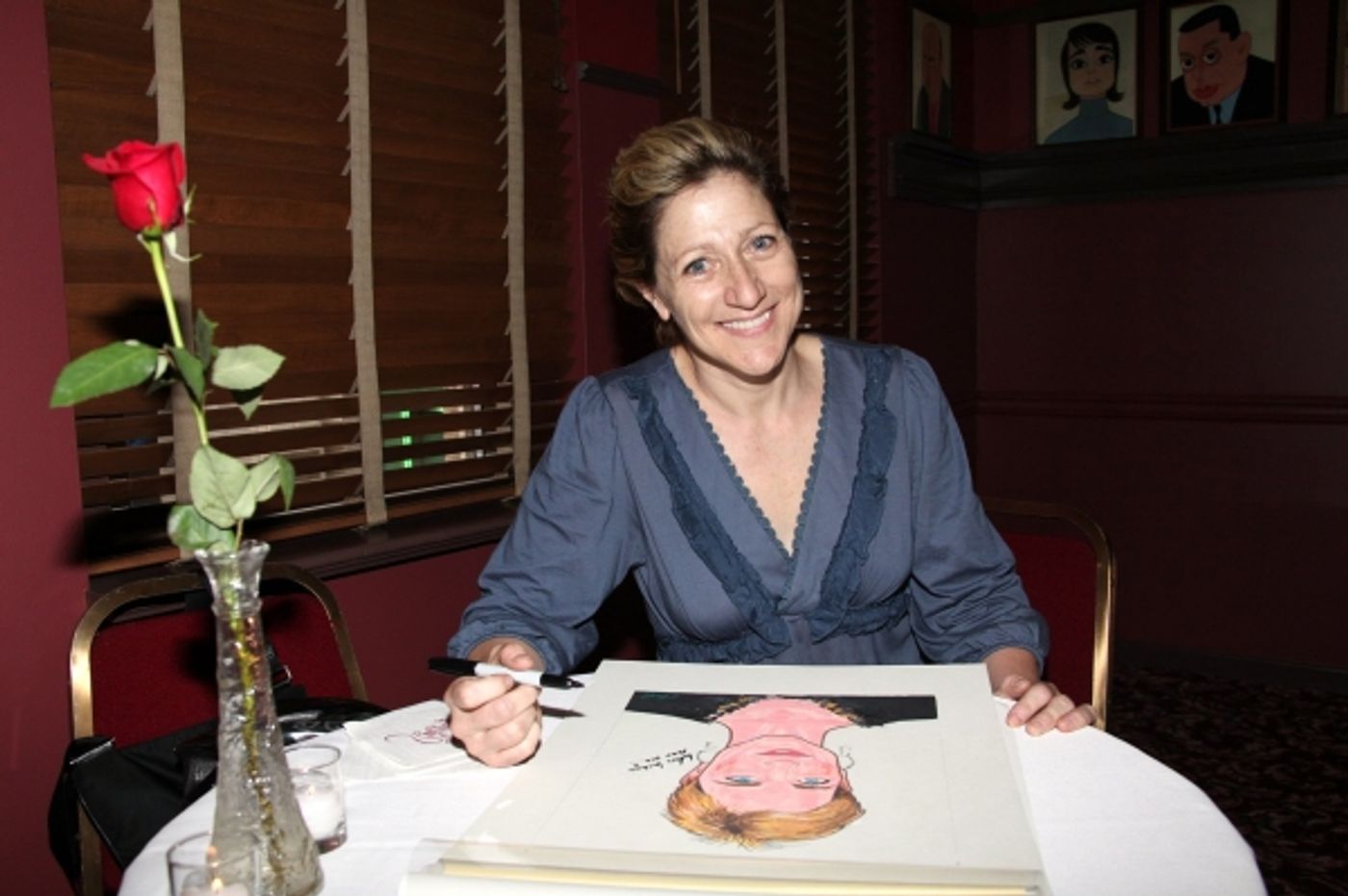 Photo Coverage: Edie Falco Receives Sardi's Caricature  Image