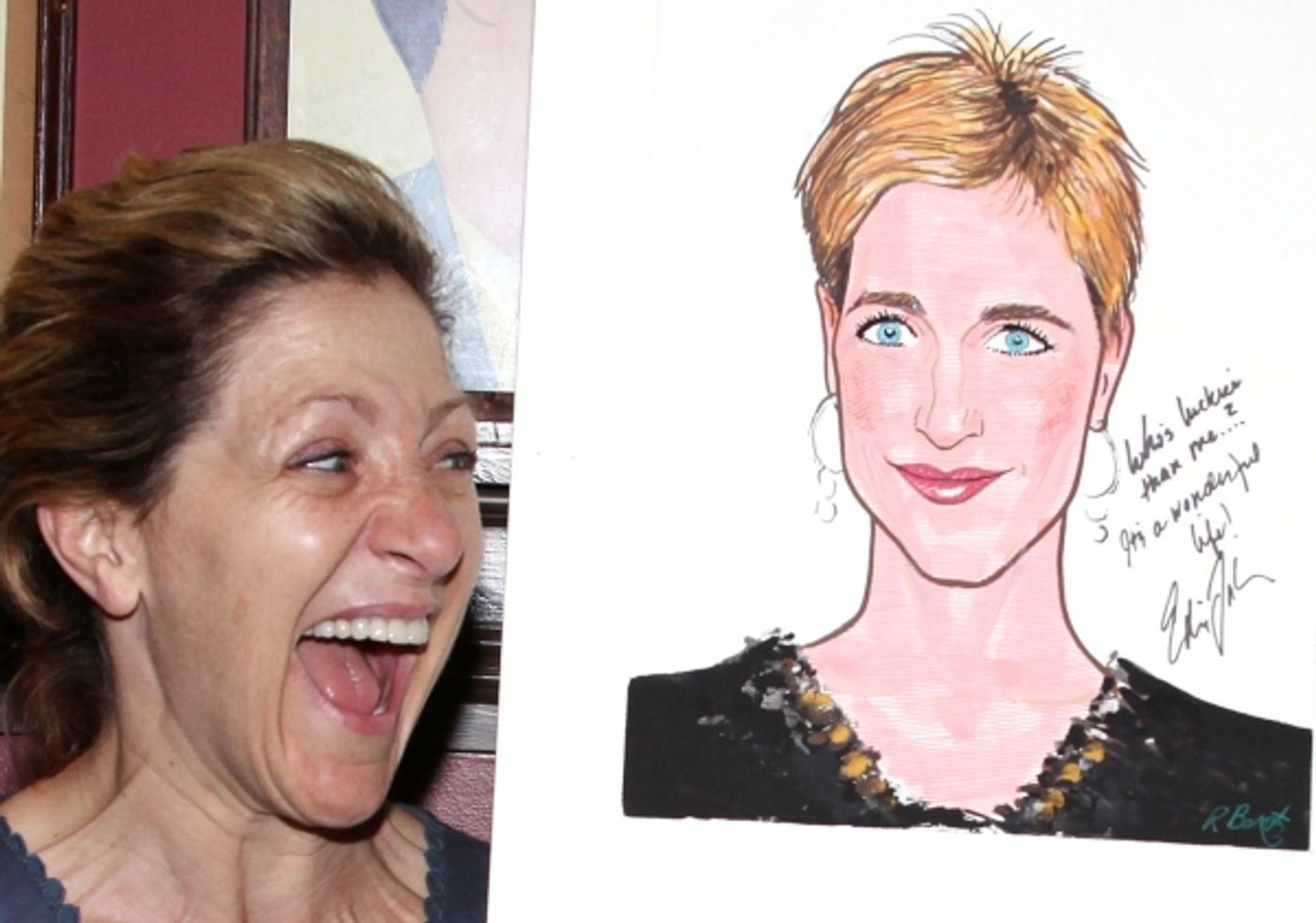 Photo Coverage: Edie Falco Receives Sardi's Caricature  Image