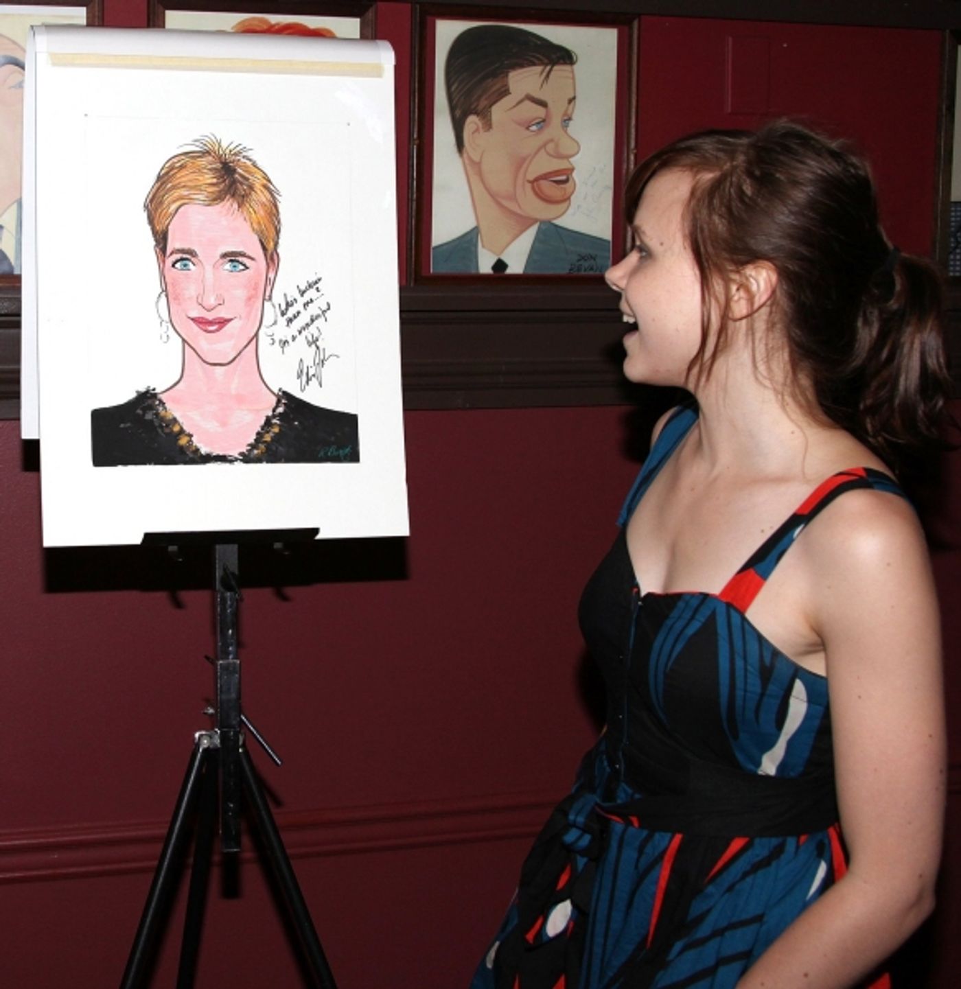 Photo Coverage: Edie Falco Receives Sardi's Caricature  Image