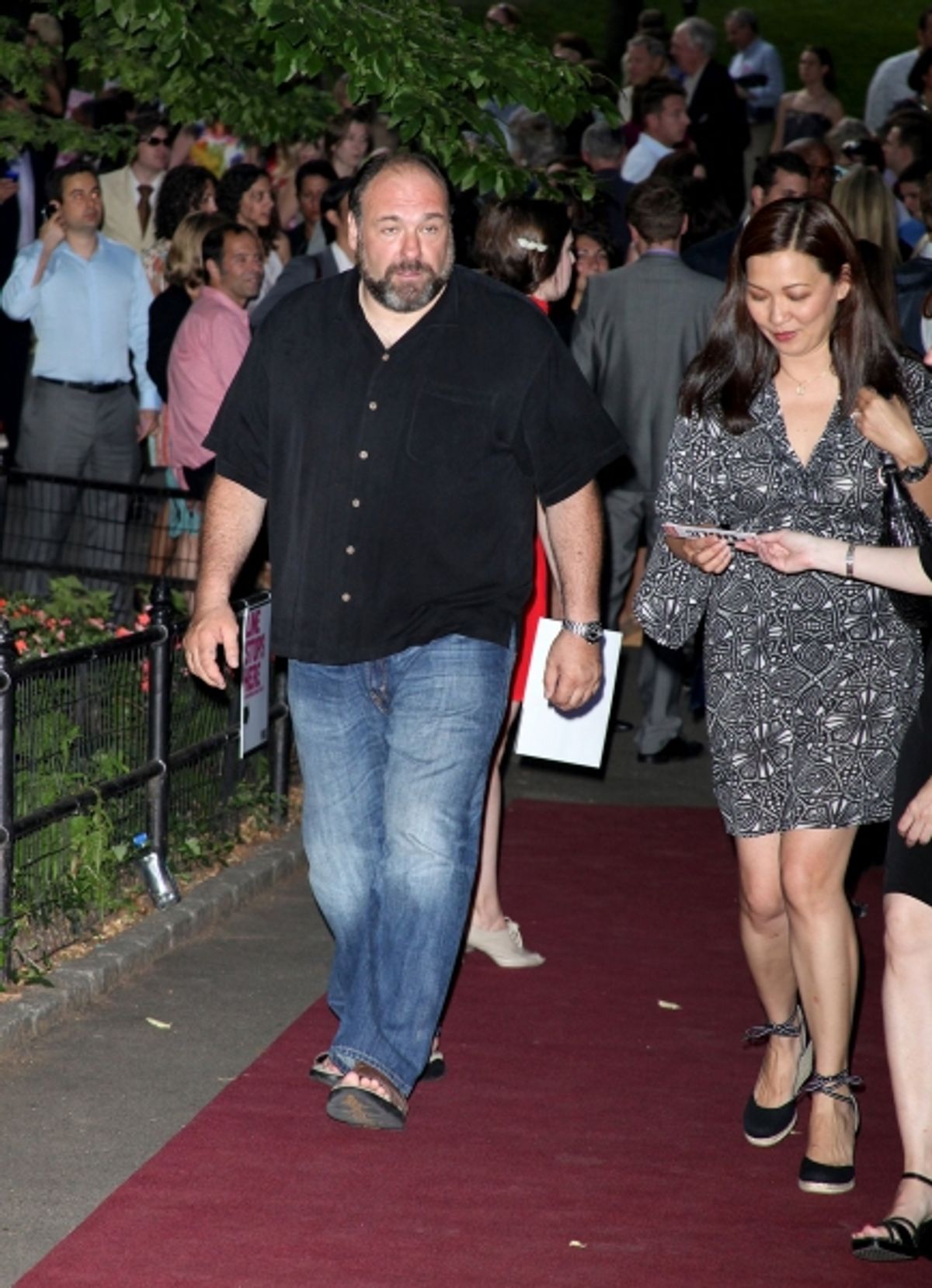 James Gandolfini and wife Deborah Lin at 