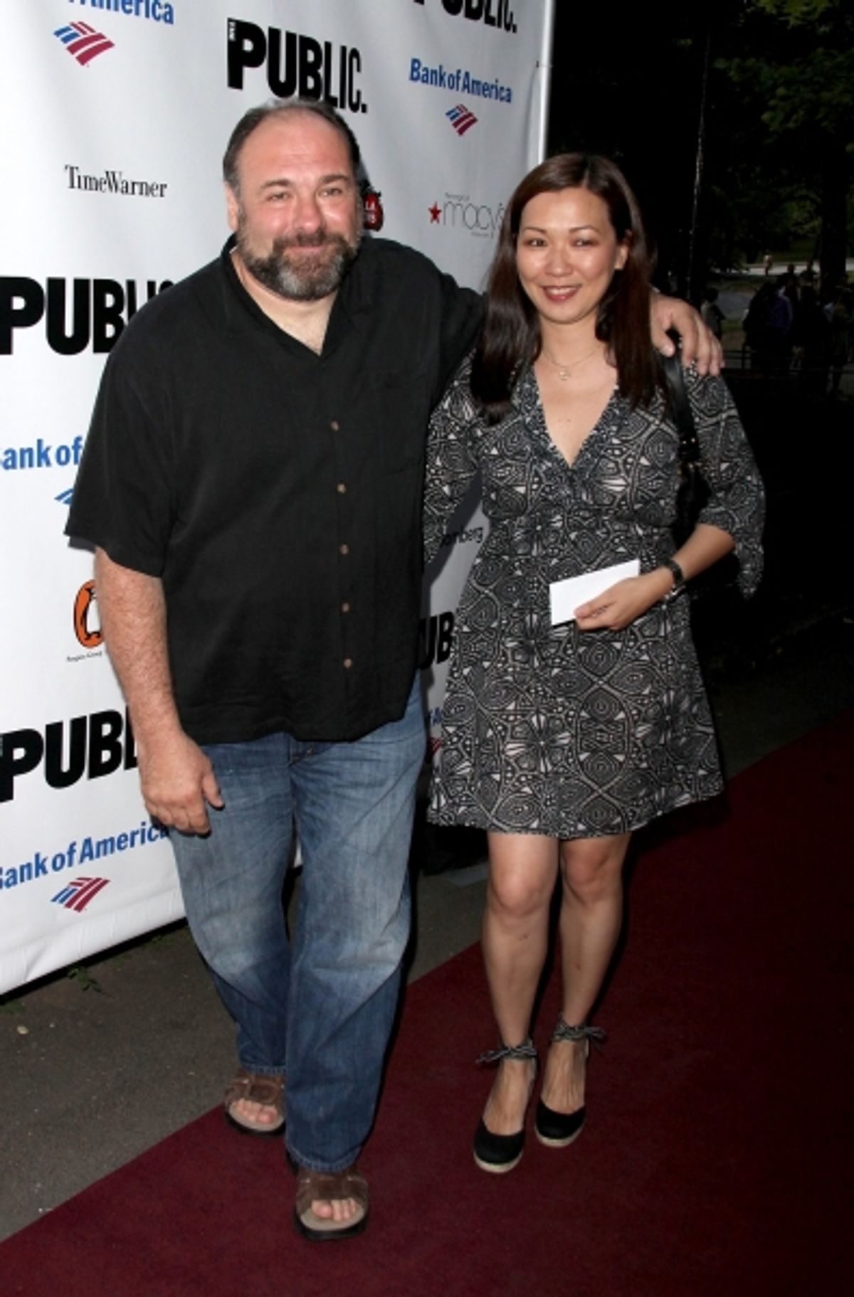 James Gandolfini and wife Deborah Lin at 
