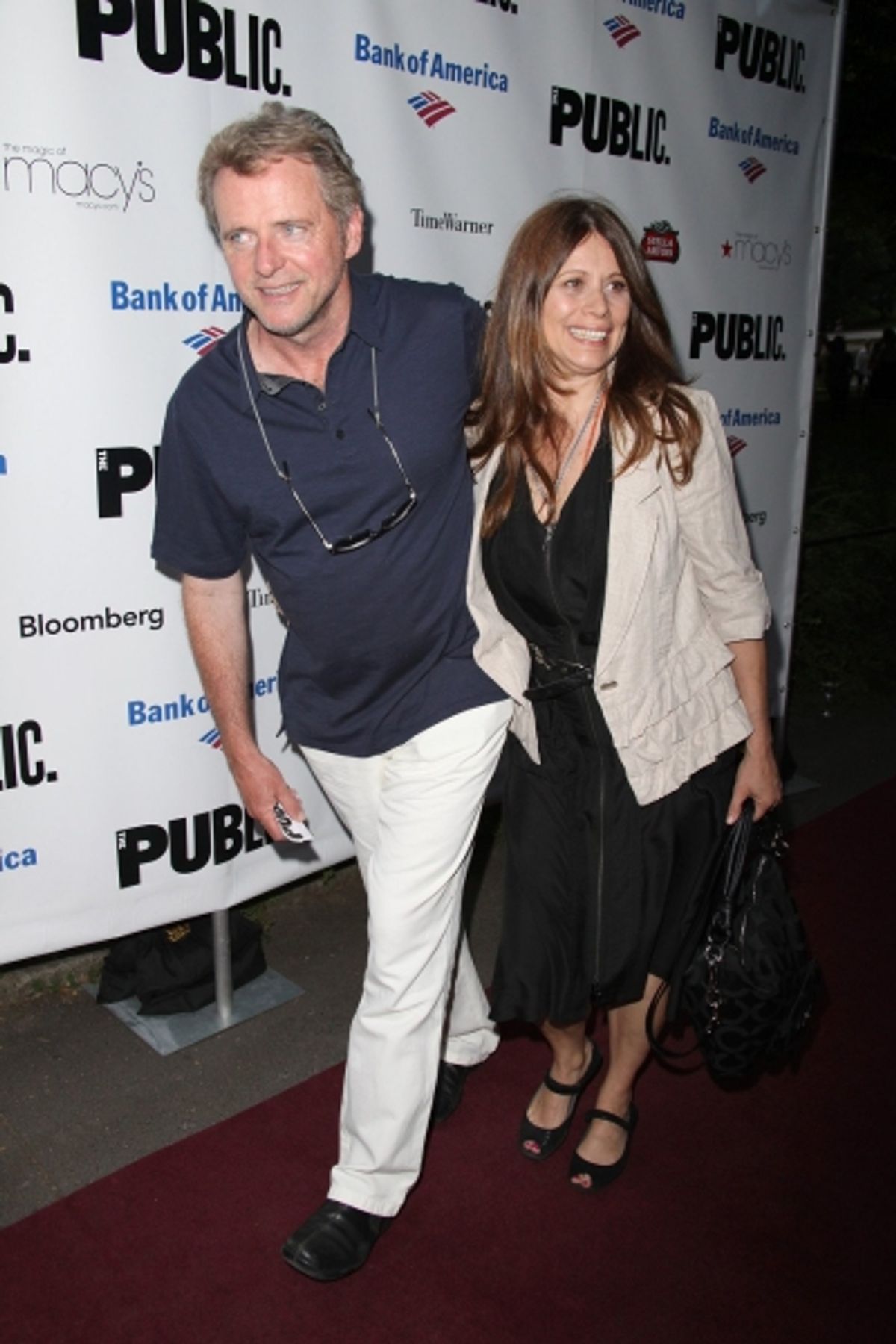 Aidan Quinn and Wife at 