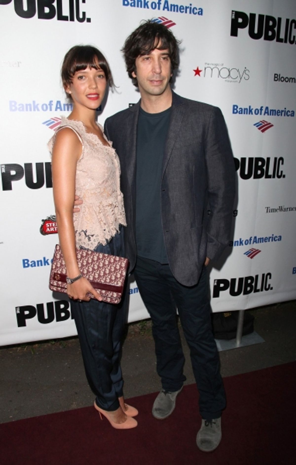 Zoe Buckman and David Schwimmer at 