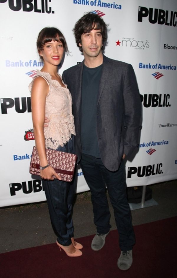 Zoe Buckman and David Schwimmer Photo