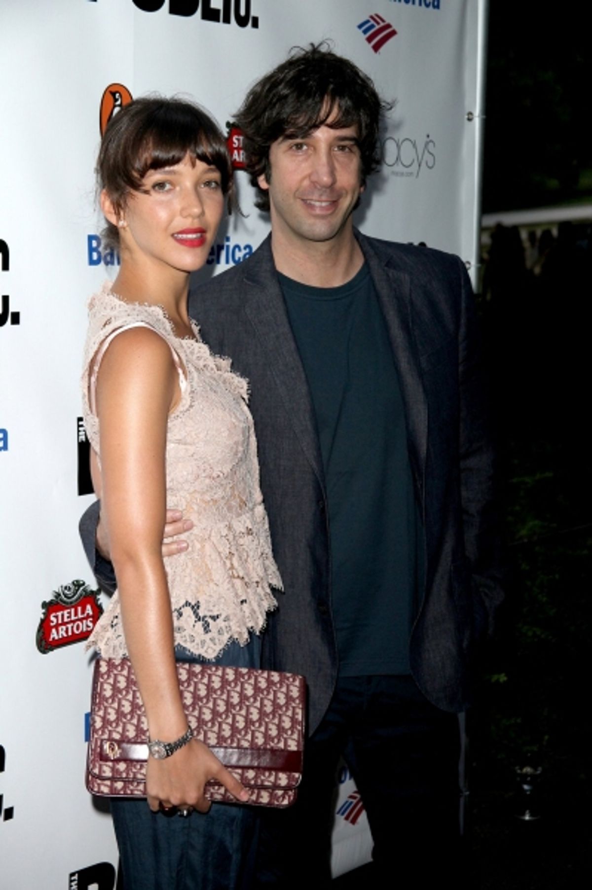 Zoe Buckman and David Schwimmer at 