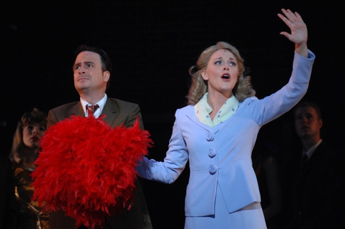 Daniel Krell as Johnny Harmon and Ashley Spencer as Niki Harris at 