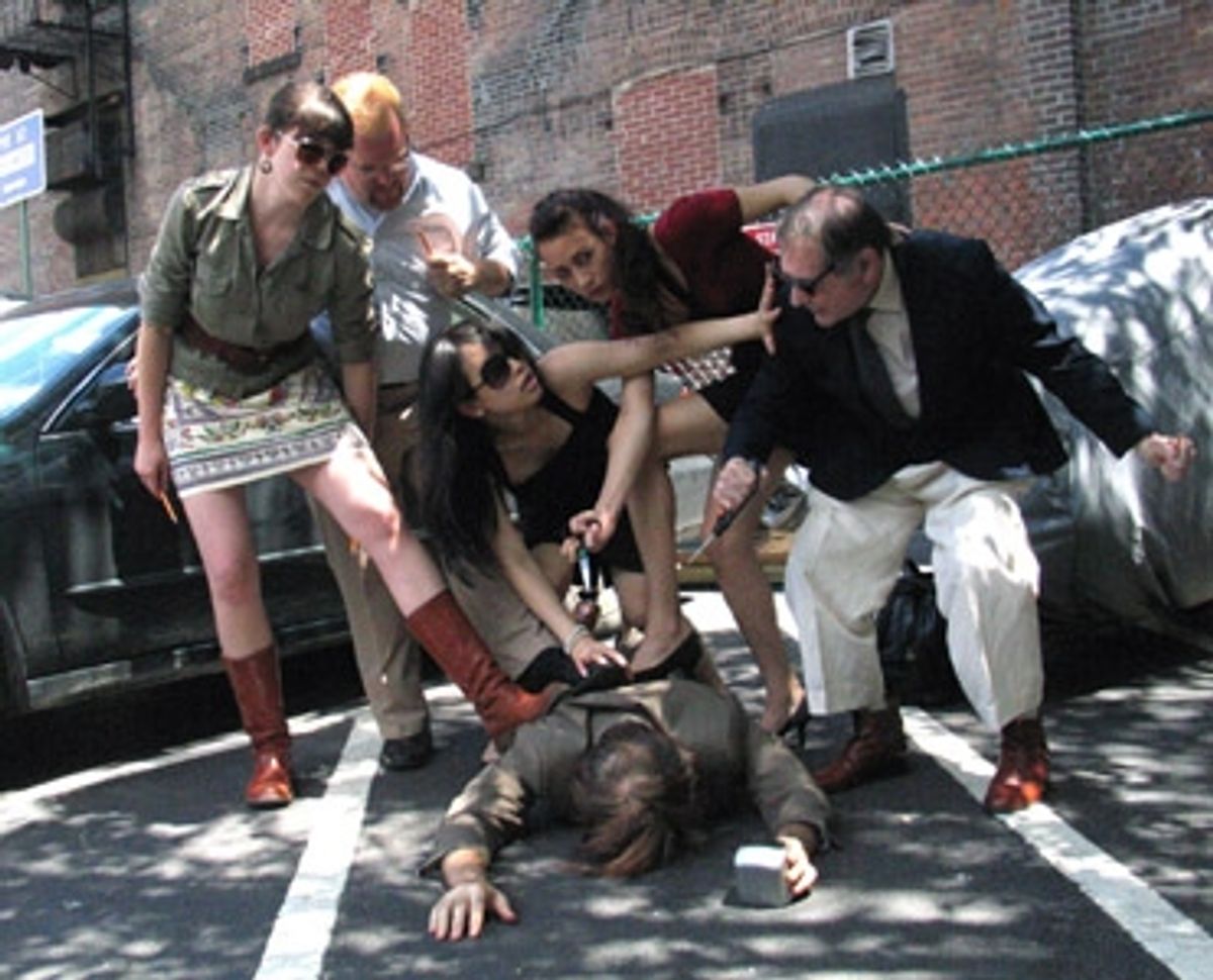 Marianna Caldwell (conspirator), Jarad Benn (conspirator), Ivory Aquino (Marc Antony), Hamilton Clancy (Caesar), Selene Beretta (Cassius), Bill Green at 