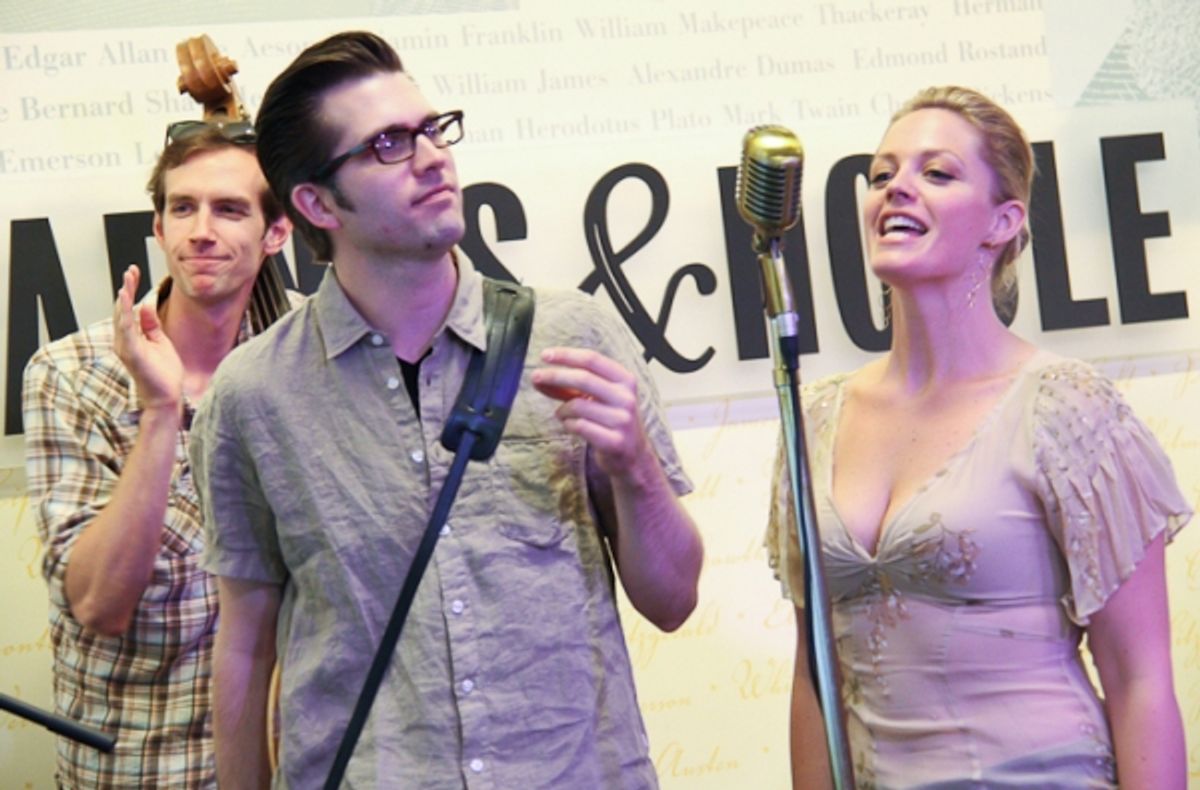 Corey Kaiser, Robert Britton Lyons, and Elizabeth Stanley at 