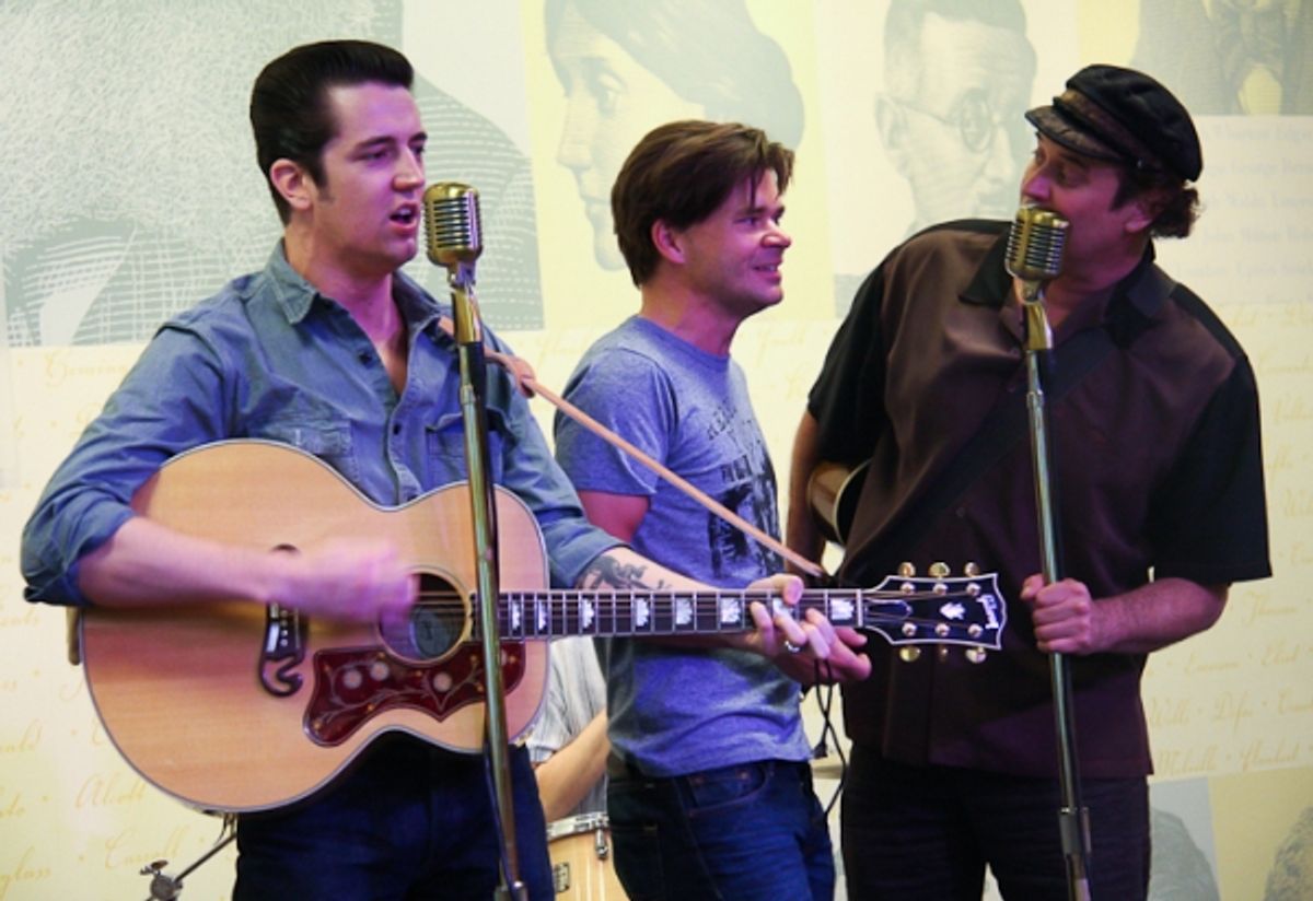 Eddie Clendening, Hunter Foster, and Lance Guest at 