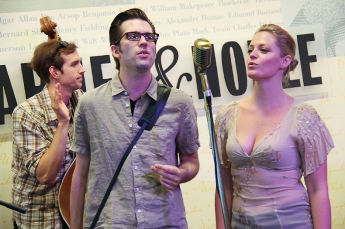 Corey Kaiser, Robert Britton Lyons, and Elizabeth Stanley at 