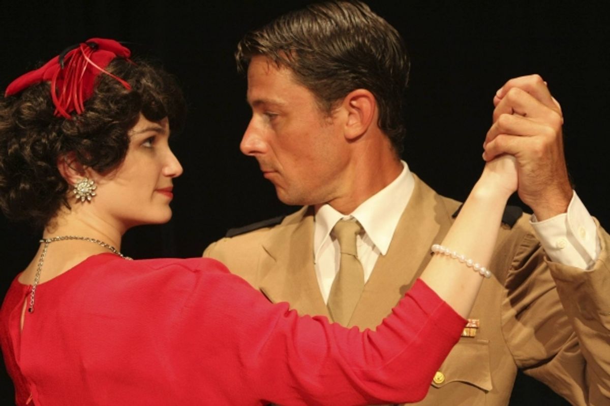 Taylor Pietz as Eva Peron, and Todd Schaefer  at 