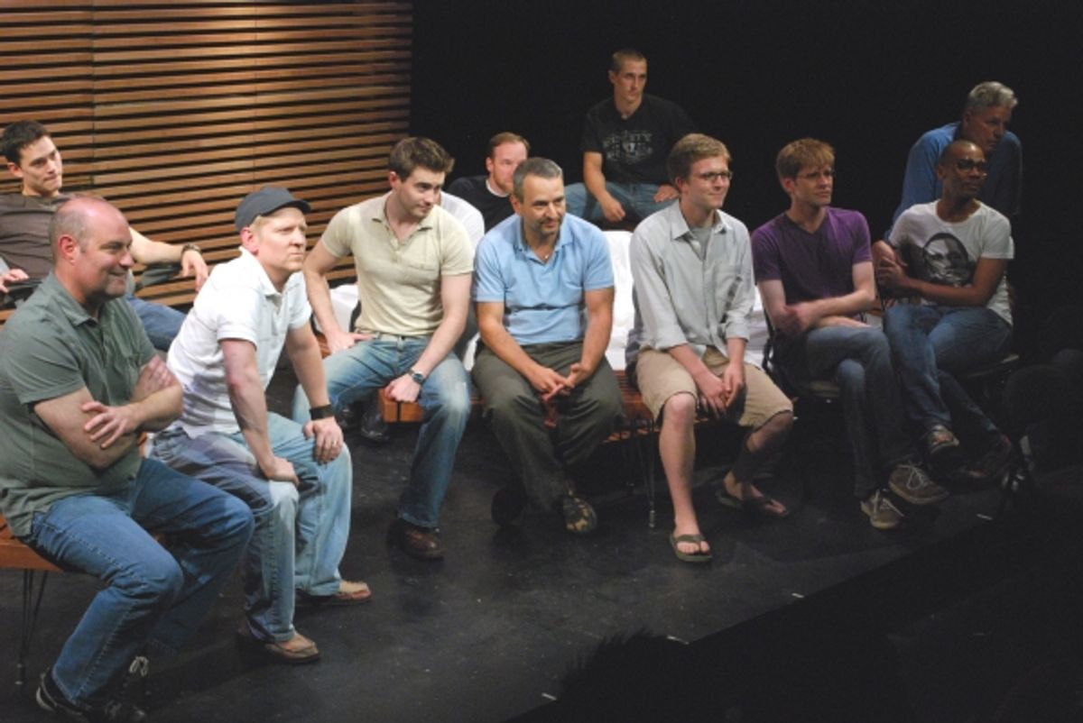  The Cast of Bailiwick Chicago's f**kING MEN with playwright Joe DiPietro at 