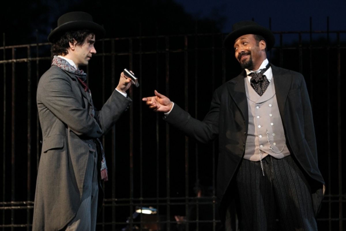 Hamish Linklater and Jesse L. Martin at 