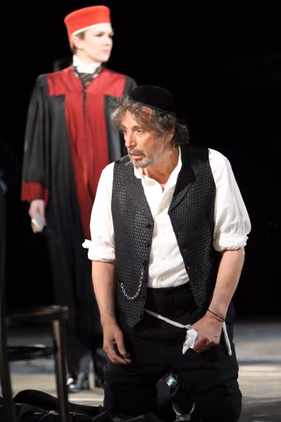 Al Pacino (foreground) and Lily Rabe (background) Photo