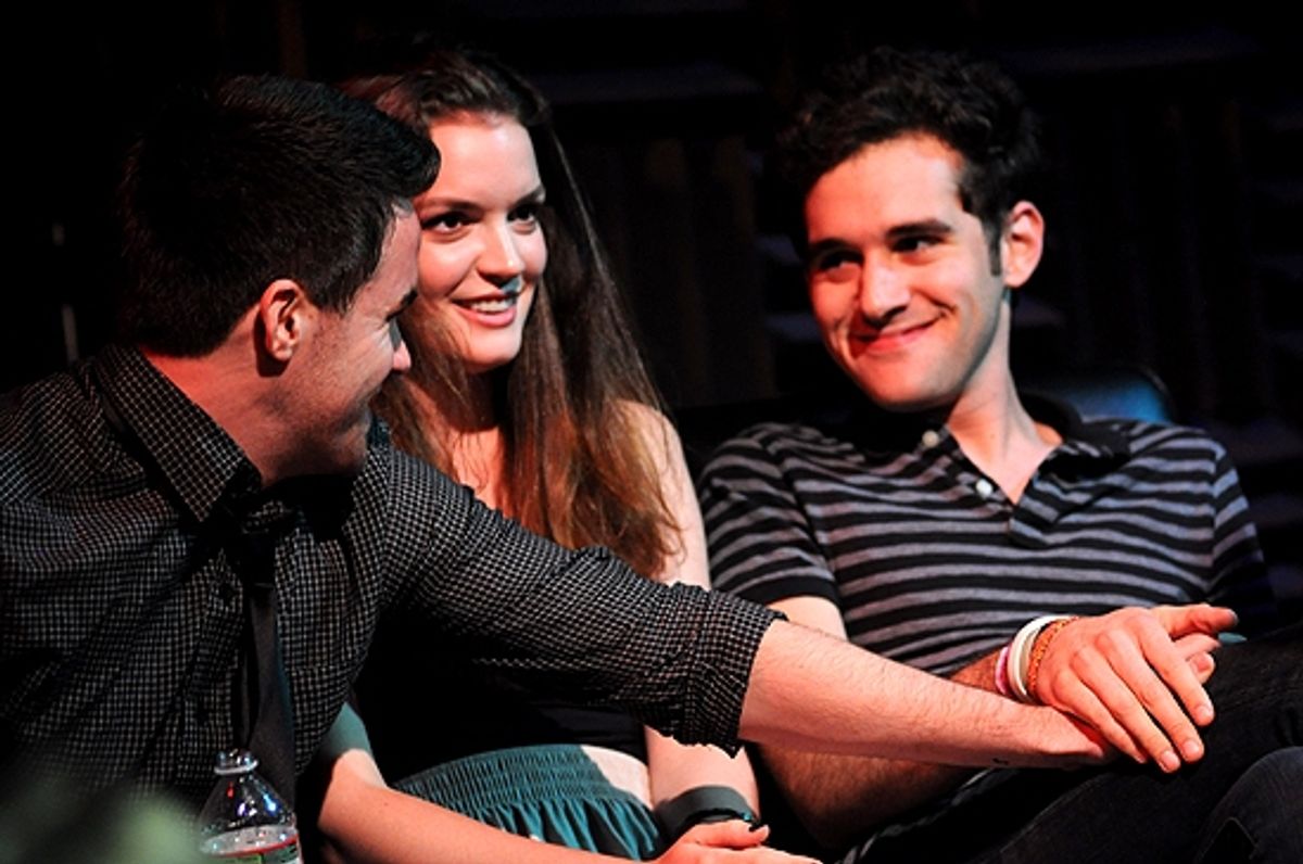 Brian Crum, Jennifer Damiano & Adam Chanler-Berat at 
