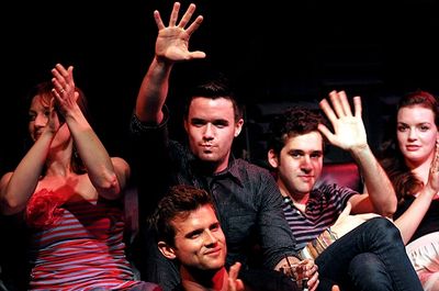 Jessica Phillips, Brian Crum, Adam Chanler-Berat, Jennifer Damiano & Kyle Dean Massey Photo