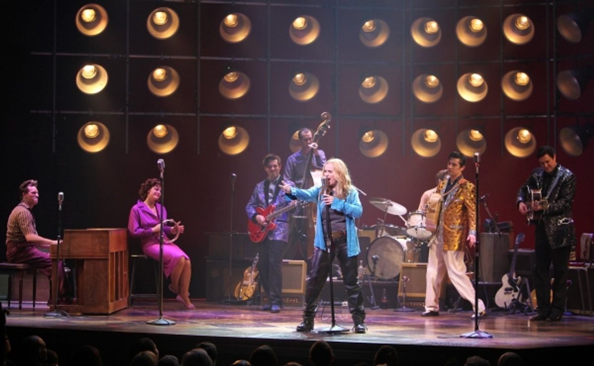 Levi Kreis, Elizabeth Stanley, Robert Britton Lyons, Cory Kaiser, Melissa Etheridge, Eddie Clendening and Lance Guest at 