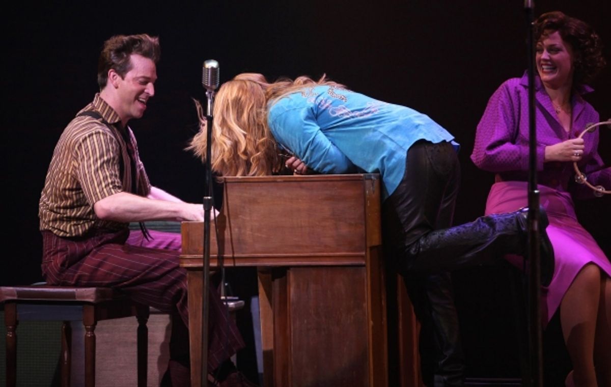 Levi Kreis, Melissa Etheridge and Elizabeth Stanley at 