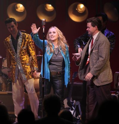 Eddie Clendening, Melissa Etheridge and Hunter Foster Photo