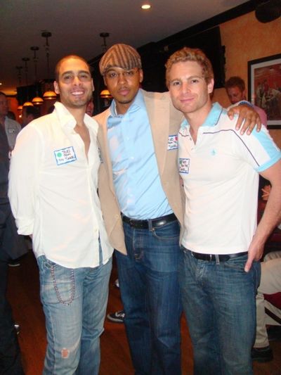 Jermaine Heredia along with cast members From TALES FROM THE TUNNEL, Brandon Jones an Photo