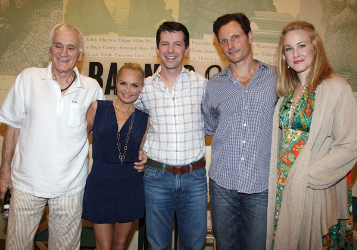 Dick Latessa, Kristin Chenoweth, Sean Hayes, Tony Goldwyn and Katie Finneran at 
