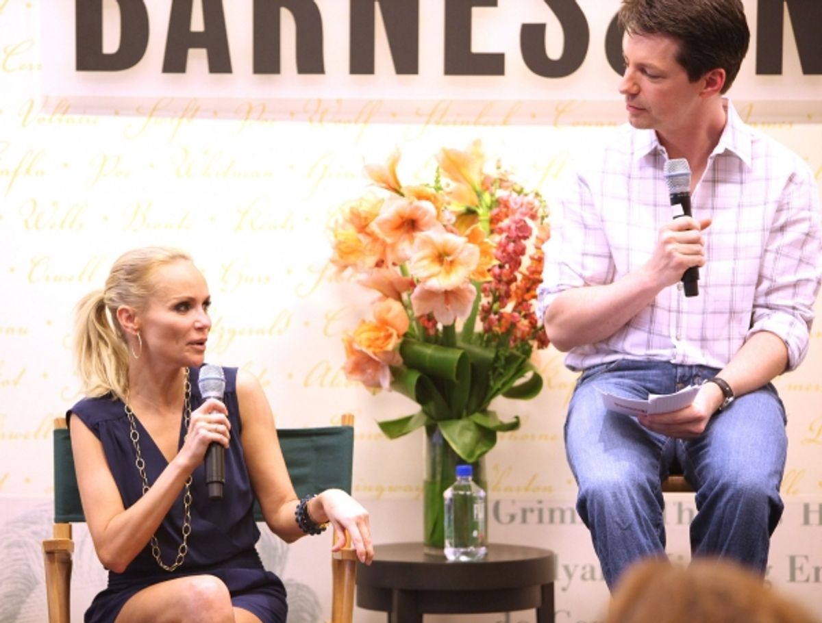 Kristin Chenoweth and Sean Hayes at 