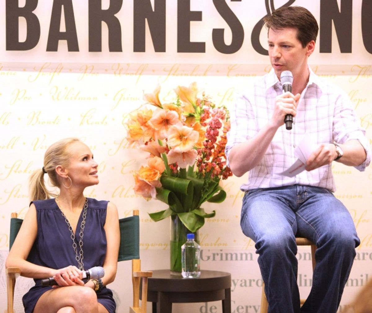 Kristin Chenoweth and Sean Hayes at 