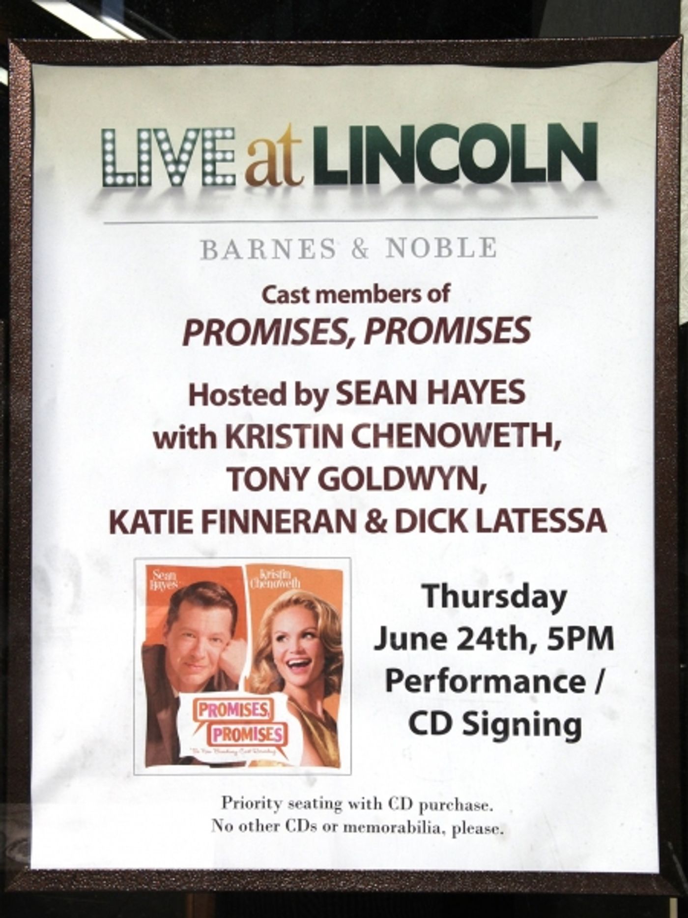 Photo Coverage: PROMISES, PROMISES Celebrates Cast Album Release at Barnes & Noble  Image