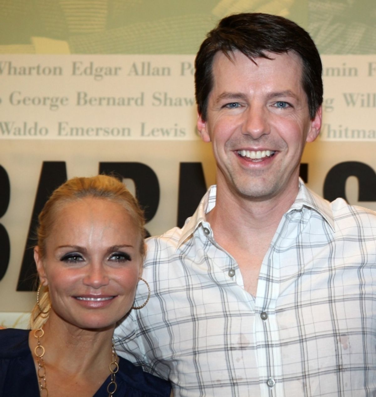 Kristin Chenoweth and Sean Hayes at 